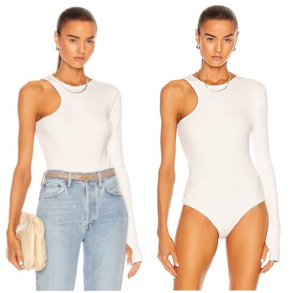 NEW Agolde Bea Cutaway Bodysuit